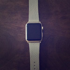 Apple Watch- Gold- Series 1 - leather band